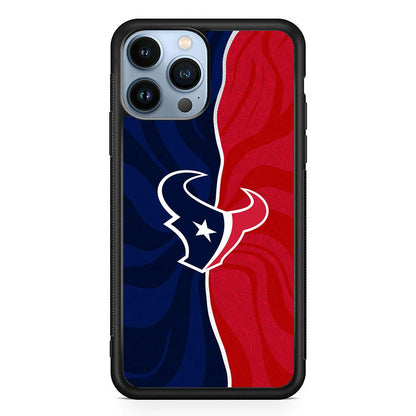 Houston Texans Logo 2D Rubber Phone Case-Black-Oxvistore