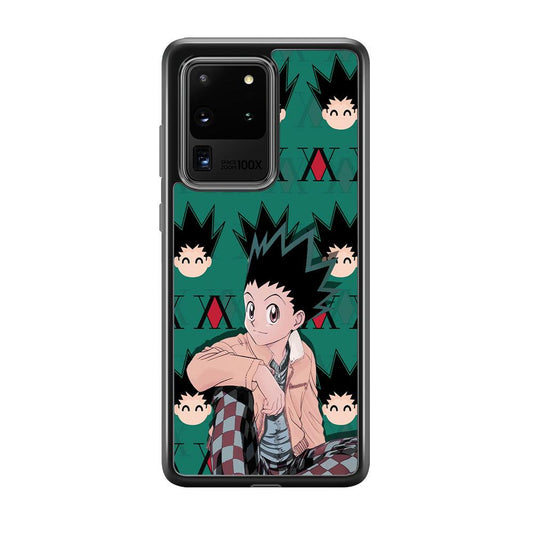 Hunter X Hunter Gon Relax Mode Samsung Galaxy S20 Ultra Case-Rubber Black (2D Case)-Oxvistore