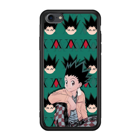 Hunter X Hunter Gon Relax Mode iPhone 7 Case-Rubber Black (2D Case)-Oxvistore