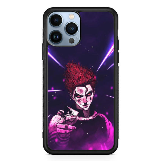 Hunter X Hunter Hisoka Gift Card iPhone 14 Pro Case-Rubber Black (2D Case)-Oxvistore