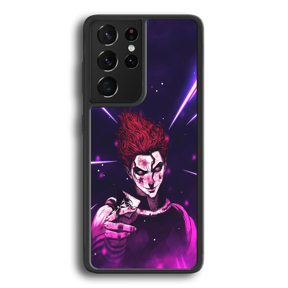 Hunter X Hunter Hisoka Gift Card Samsung Galaxy S23 Ultra Case-Rubber Black (2D Case)-Oxvistore