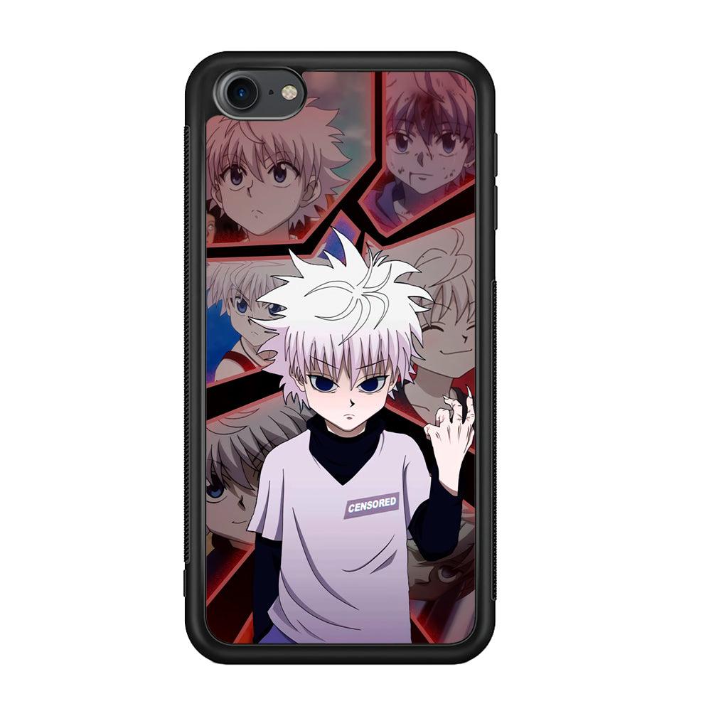 Hunter X Hunter Killua Cold Stare iPod Touch 6 Case-Rubber Black (2D Case)-Oxvistore