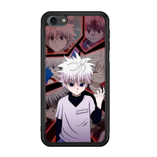 Hunter X Hunter Killua Cold Stare iPod Touch 6 Case-Rubber Black (2D Case)-Oxvistore
