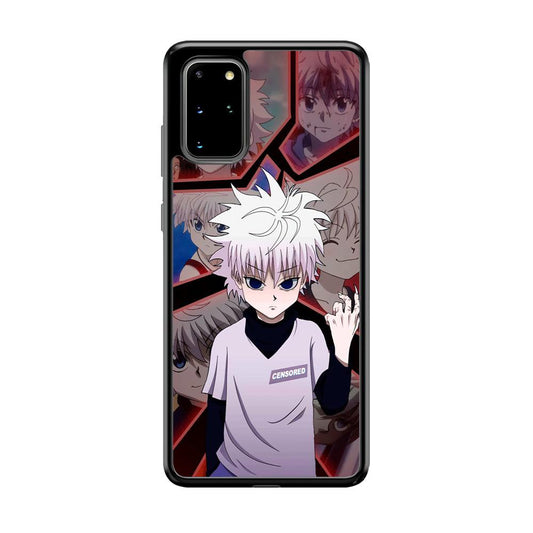 Hunter X Hunter Killua Cold Stare Samsung Galaxy S20 Plus Case-Rubber Black (2D Case)-Oxvistore