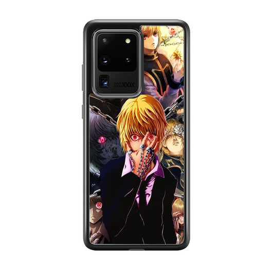 Hunter X Hunter Kurapika Collage Mode Samsung Galaxy S20 Ultra Case-Rubber Black (2D Case)-Oxvistore