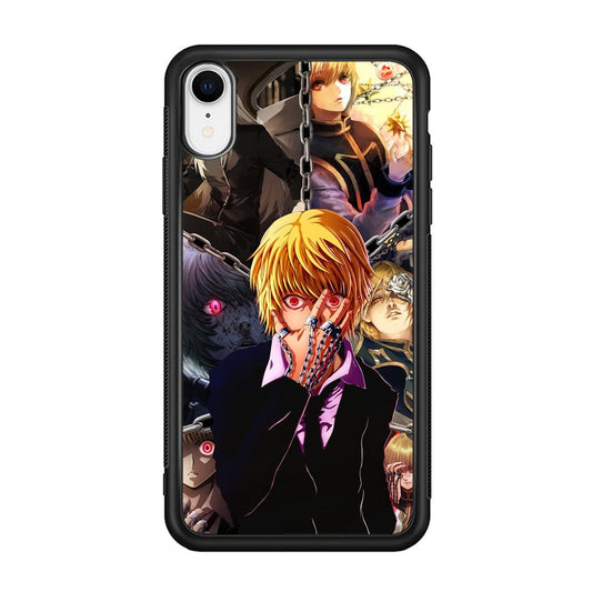 Hunter X Hunter Kurapika Collage Mode iPhone XR Case-Rubber Black (2D Case)-Oxvistore