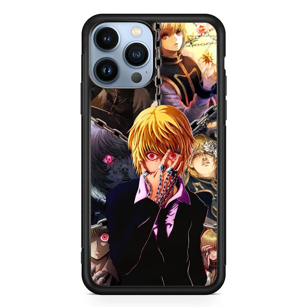 Hunter X Hunter Kurapika Collage Mode iPhone 13 Pro Max Case-Rubber Black (2D Case)-Oxvistore