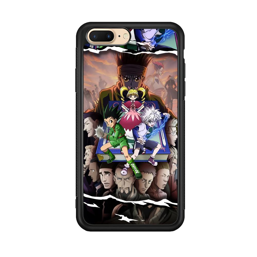 Hunter x Hunter Book of Secret iPhone 7 Plus Case-Rubber Black (2D Case)-Oxvistore