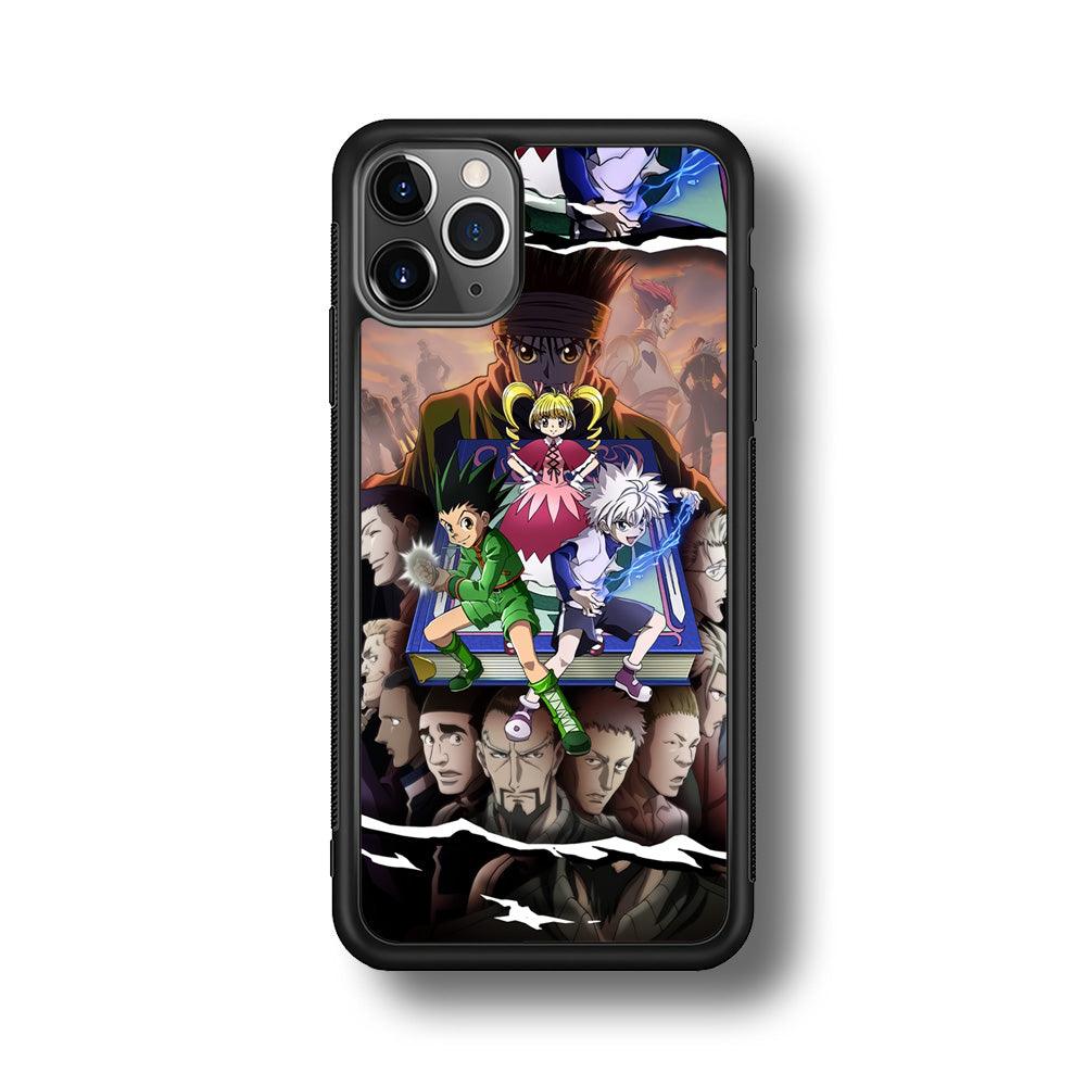 Hunter x Hunter Book of Secret iPhone 11 Pro Max Case-Rubber Black (2D Case)-Oxvistore