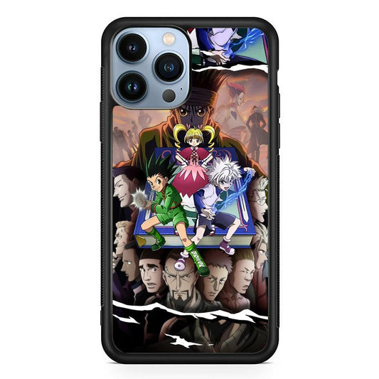 Hunter x Hunter Book of Secret iPhone 14 Pro Case-Rubber Black (2D Case)-Oxvistore