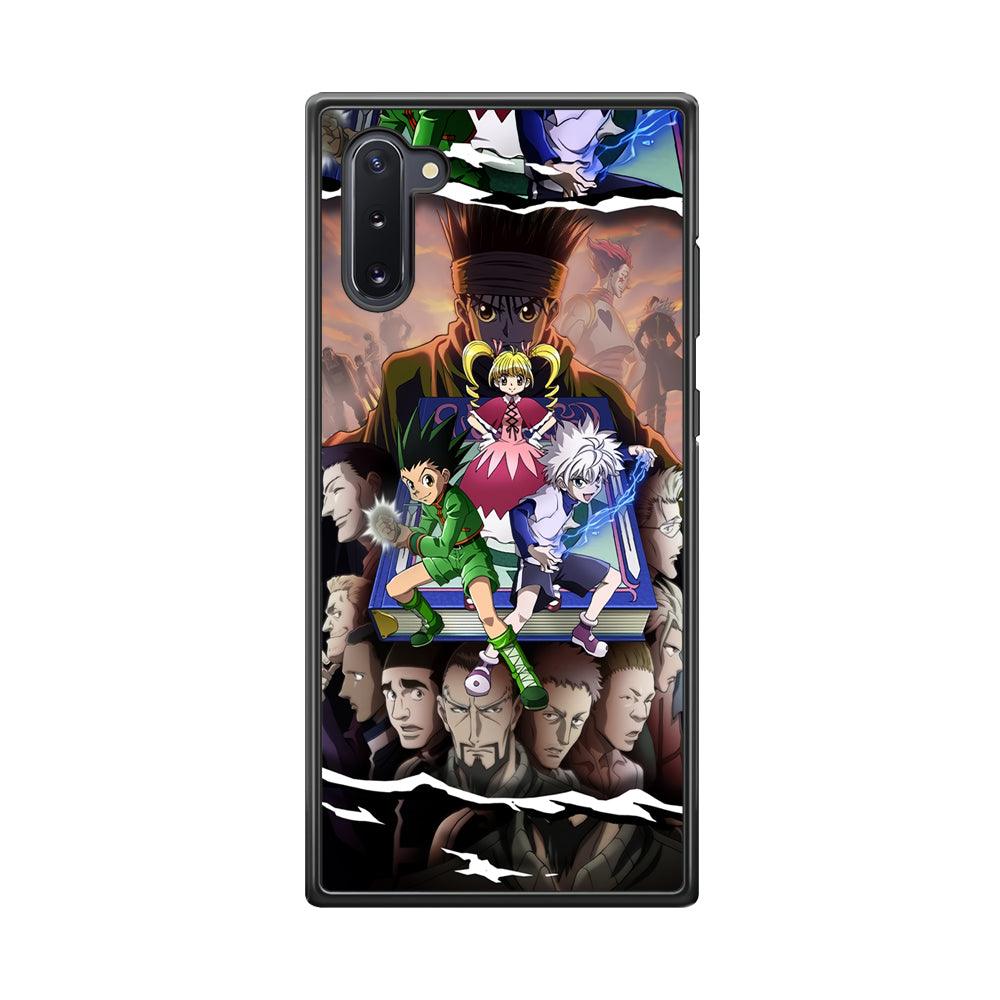 Hunter x Hunter Book of Secret Samsung Galaxy Note 10 Case-Rubber Black (2D Case)-Oxvistore