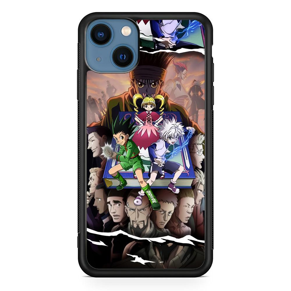 Hunter x Hunter Book of Secret iPhone 15 Plus Case-Rubber Black (2D Case)-Oxvistore