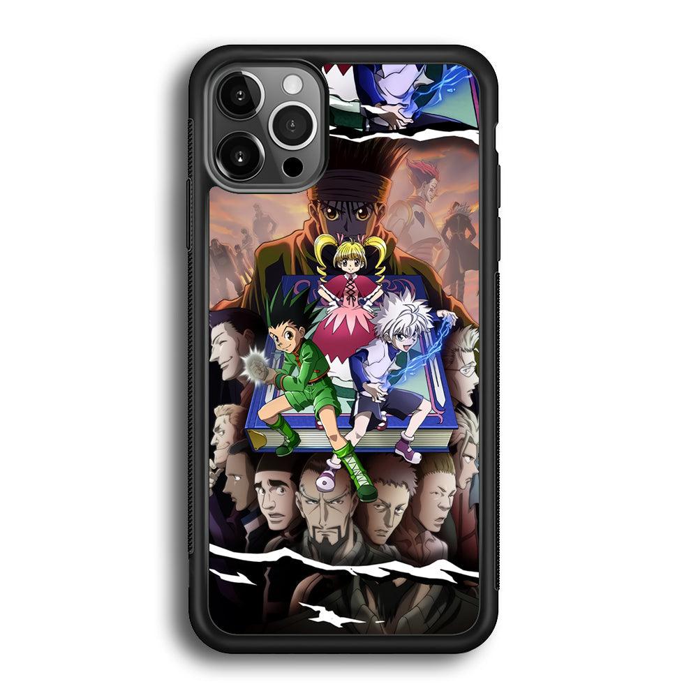 Hunter x Hunter Book of Secret iPhone 12 Pro Case-Rubber Black (2D Case)-Oxvistore
