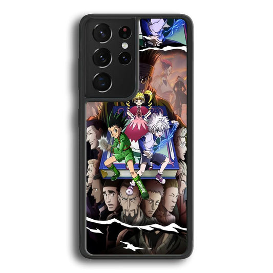 Hunter x Hunter Book of Secret Samsung Galaxy S22 Ultra Case-Rubber Black (2D Case)-Oxvistore