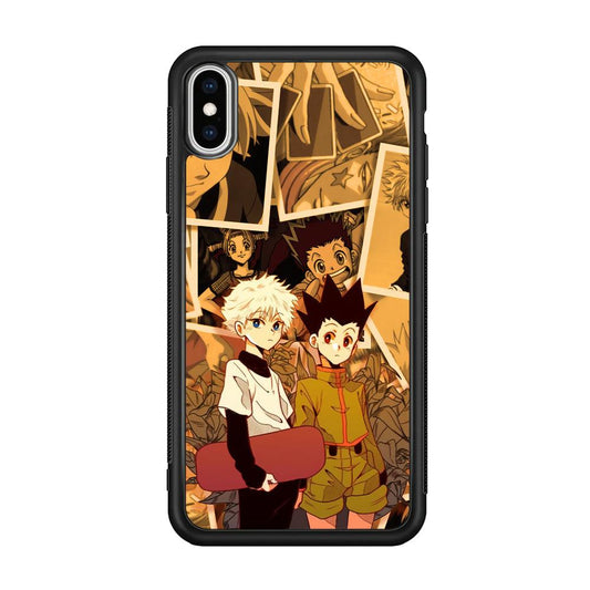 Hunter x Hunter The Comrade Assembly iPhone XS Case-Rubber Black (2D Case)-Oxvistore