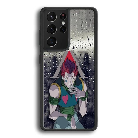 Hunter x Hunter a Day with Hisoka Samsung Galaxy S21 Ultra Case-Rubber Black (2D Case)-Oxvistore