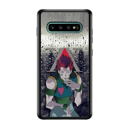 Hunter x Hunter a Day with Hisoka Samsung Galaxy S10 Case-Rubber Black (2D Case)-Oxvistore