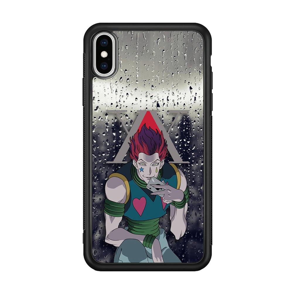 Hunter x Hunter a Day with Hisoka iPhone XS Case-Rubber Black (2D Case)-Oxvistore