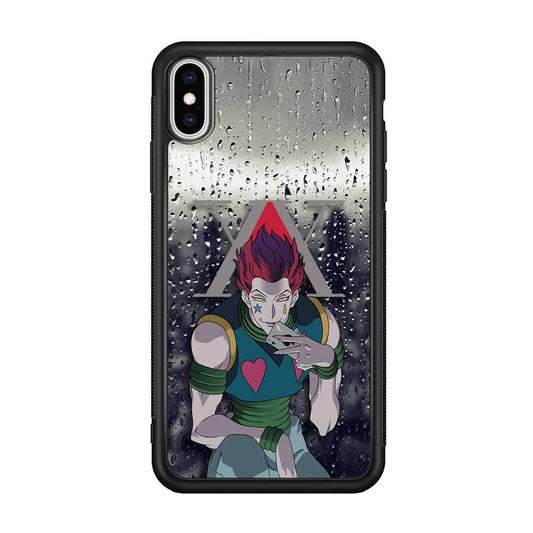 Hunter x Hunter a Day with Hisoka iPhone XS Case-Rubber Black (2D Case)-Oxvistore