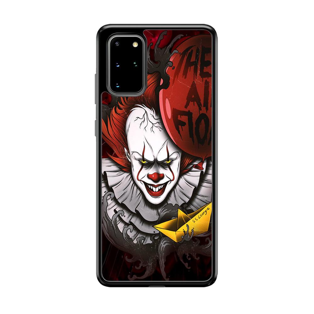 IT Pennywise All Float Samsung Galaxy S20 Plus Case-Rubber Black (2D Case)-Oxvistore