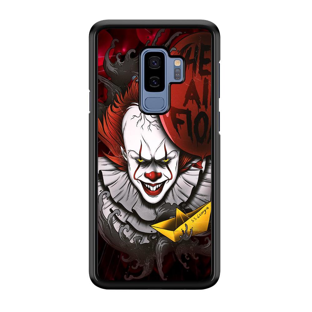 IT Pennywise All Float Samsung Galaxy S9 Plus Case-Rubber Black (2D Case)-Oxvistore