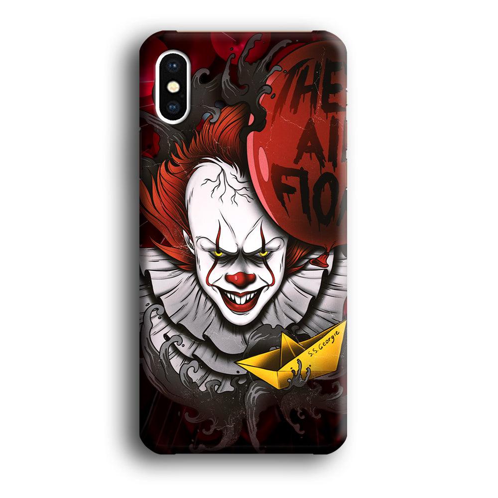 IT Pennywise All Float iPhone X Case-Oxvistore