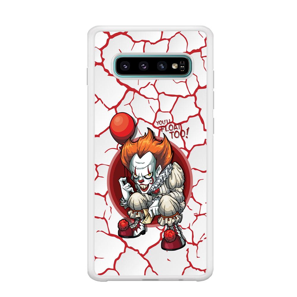 IT Pennywise Cracking The Curse Samsung Galaxy S10 Plus Case-Oxvistore