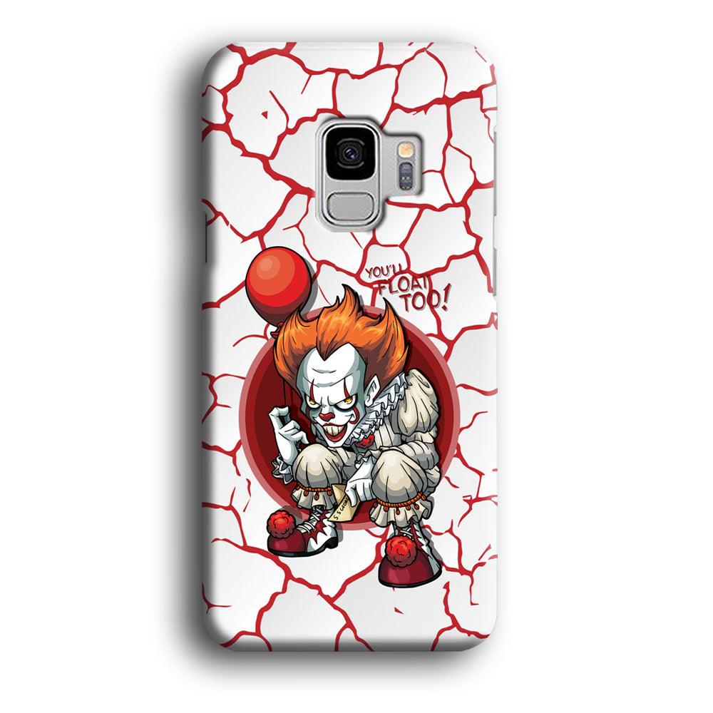 IT Pennywise Cracking The Curse Samsung Galaxy S9 Case-Oxvistore