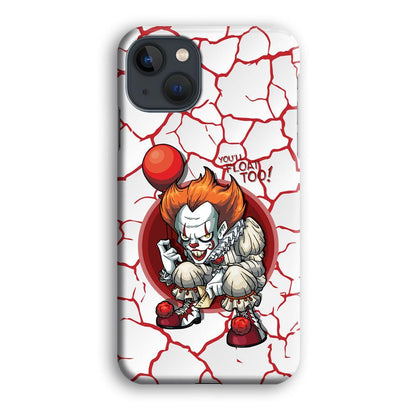 IT Pennywise Cracking The Curse iPhone 13 Case-Oxvistore