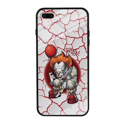 IT Pennywise Cracking The Curse iPhone 8 Plus Case-Oxvistore