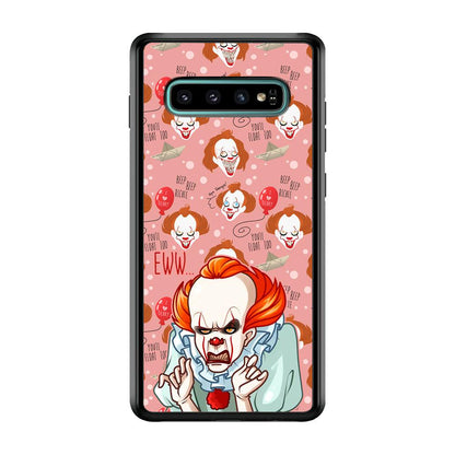 IT Pennywise Eww Pink Patern Samsung Galaxy S10 Case-Oxvistore