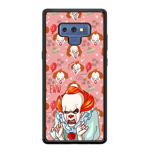 IT Pennywise Eww Pink Patern Samsung Galaxy Note 9 Case-Oxvistore