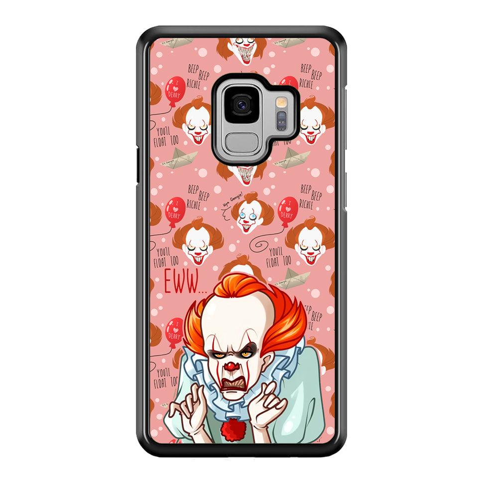 IT Pennywise Eww Pink Patern Samsung Galaxy S9 Case-Oxvistore