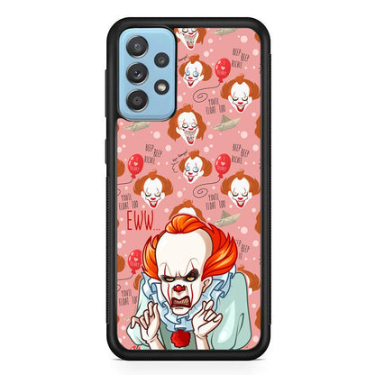 IT Pennywise Eww Pink Patern Samsung Galaxy A52 Case-Oxvistore