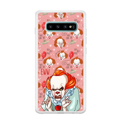 IT Pennywise Eww Pink Patern Samsung Galaxy S10 Plus Case-Oxvistore