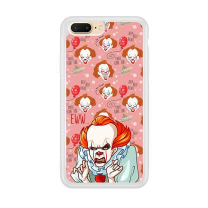 IT Pennywise Eww Pink Patern iPhone 8 Plus Case-Oxvistore