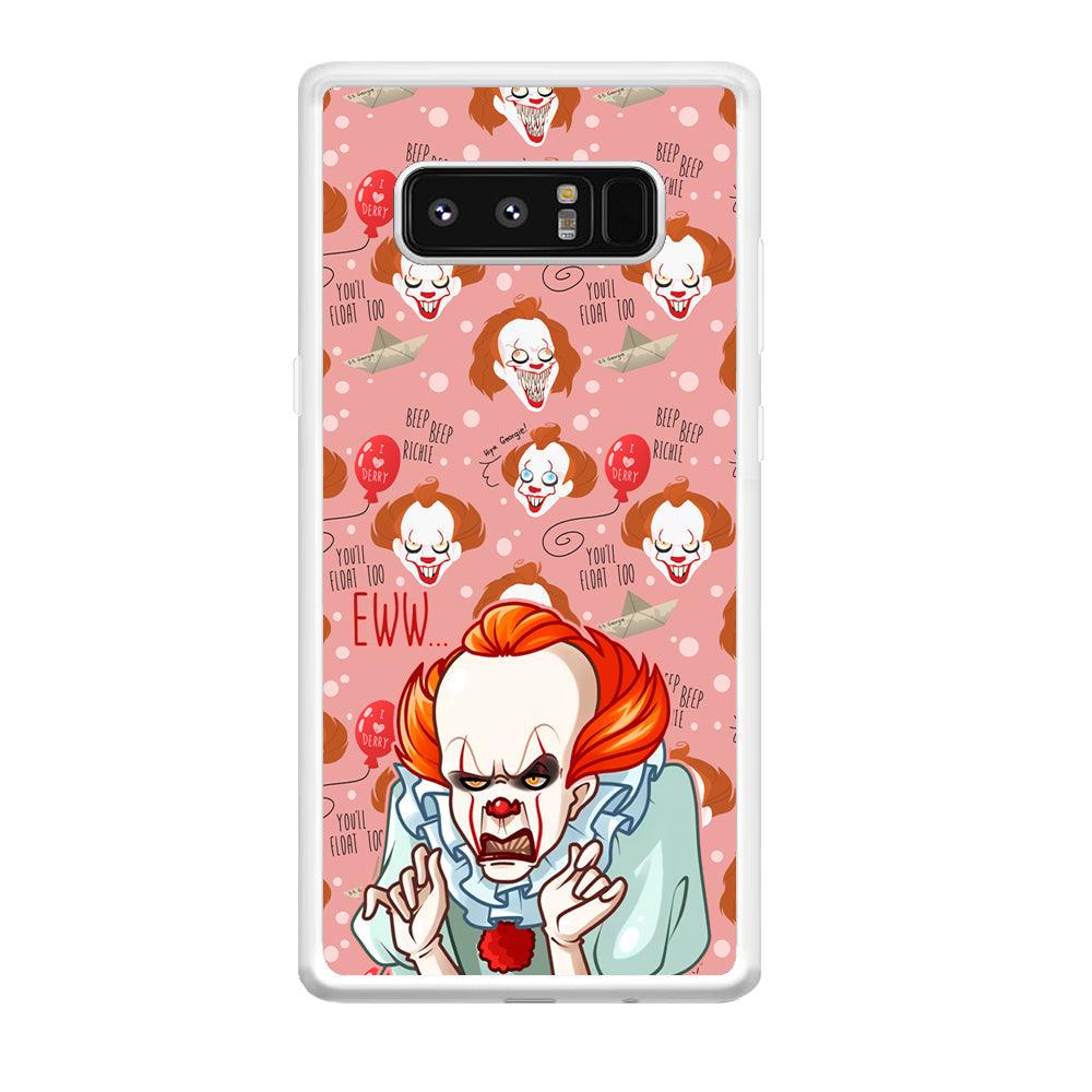 IT Pennywise Eww Pink Patern Samsung Galaxy Note 8 Case-Oxvistore