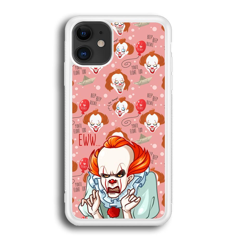 IT Pennywise Eww Pink Patern iPhone 12 Case-Oxvistore