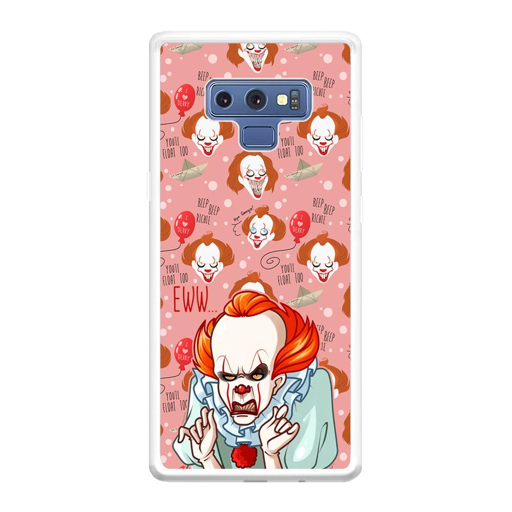 IT Pennywise Eww Pink Patern Samsung Galaxy Note 9 Case-Oxvistore