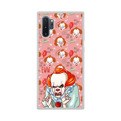 IT Pennywise Eww Pink Patern Samsung Galaxy Note 10 Plus Case-Oxvistore