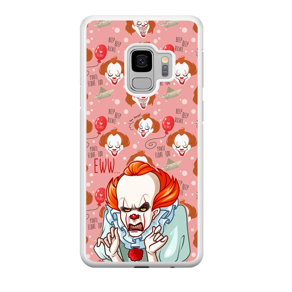 IT Pennywise Eww Pink Patern Samsung Galaxy S9 Case-Oxvistore