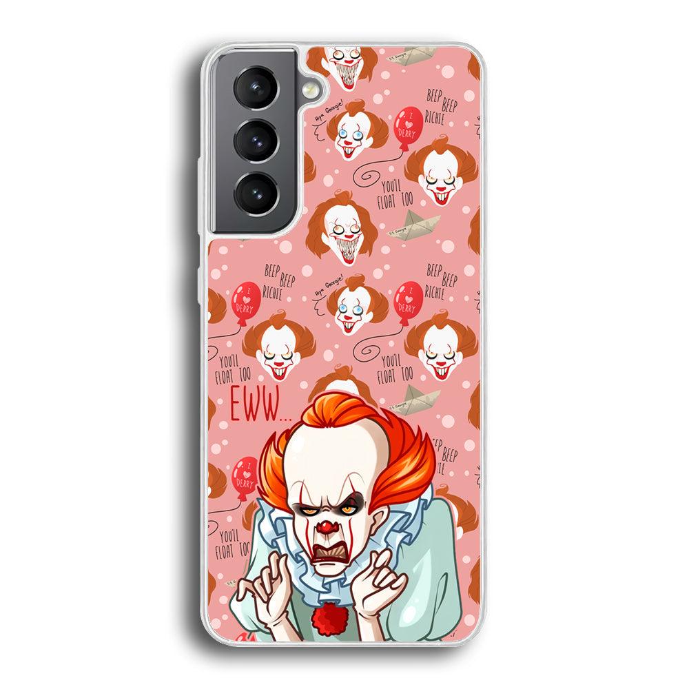 IT Pennywise Eww Pink Patern Samsung Galaxy S21 Plus Case-Oxvistore