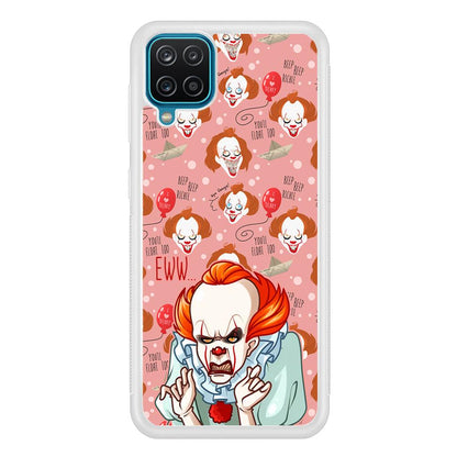 IT Pennywise Eww Pink Patern Samsung Galaxy A12 Case-Oxvistore