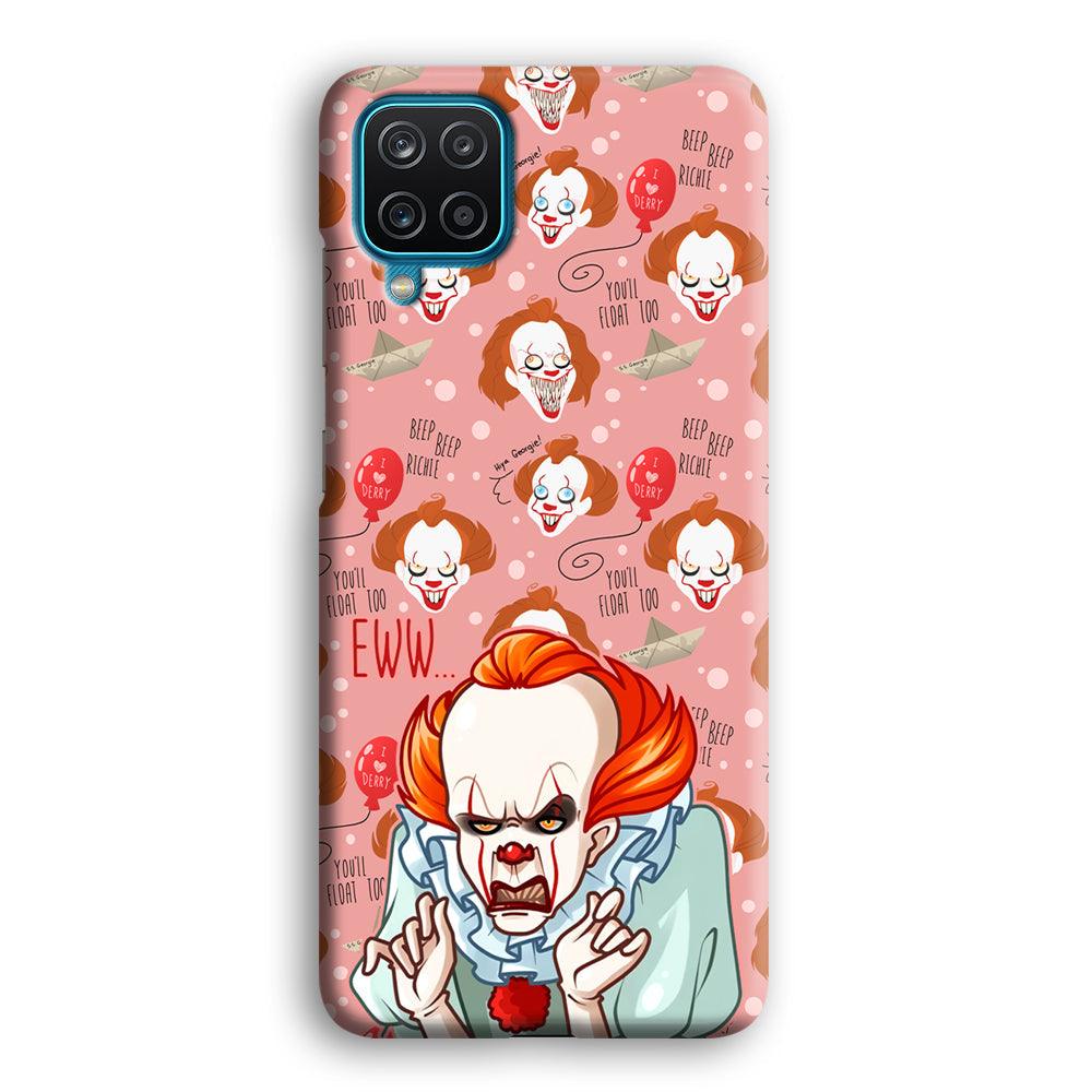 IT Pennywise Eww Pink Patern Samsung Galaxy A12 Case-Oxvistore