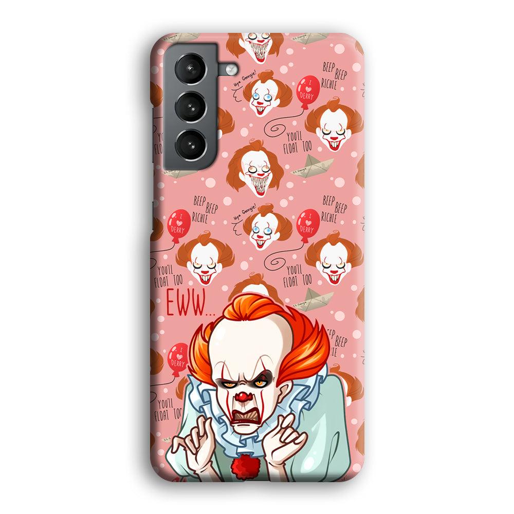 IT Pennywise Eww Pink Patern Samsung Galaxy S21 Plus Case-Oxvistore