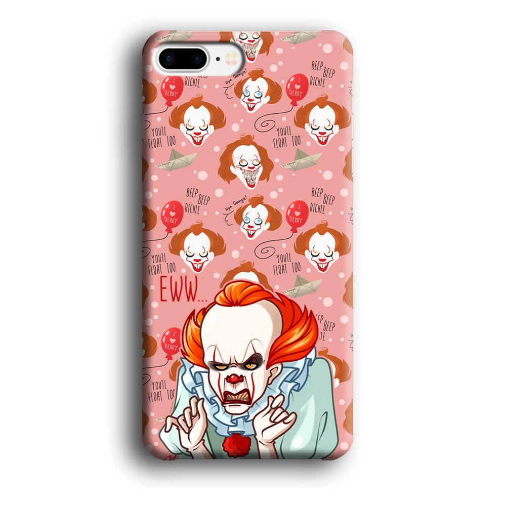 IT Pennywise Eww Pink Patern iPhone 7 Plus Case-Oxvistore