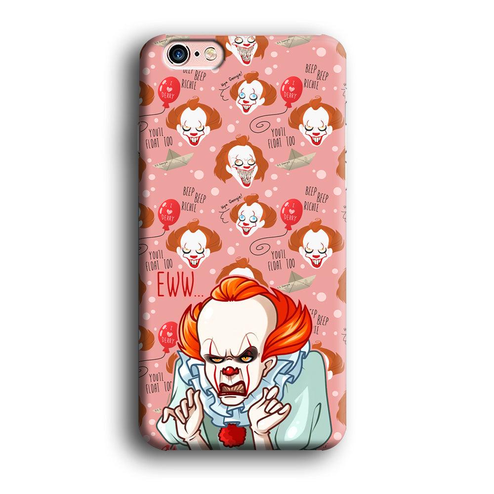 IT Pennywise Eww Pink Patern iPhone 6 Plus | 6s Plus Case-Oxvistore