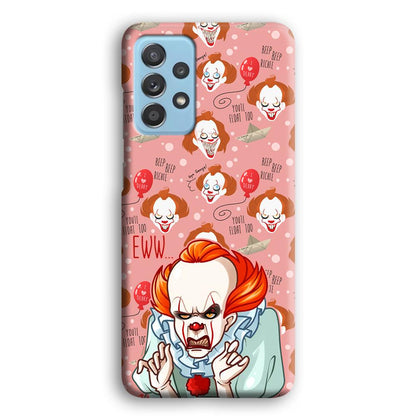 IT Pennywise Eww Pink Patern Samsung Galaxy A52 Case-Oxvistore