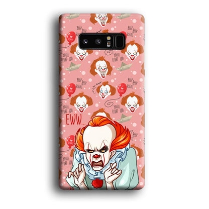 IT Pennywise Eww Pink Patern Samsung Galaxy Note 8 Case-Oxvistore