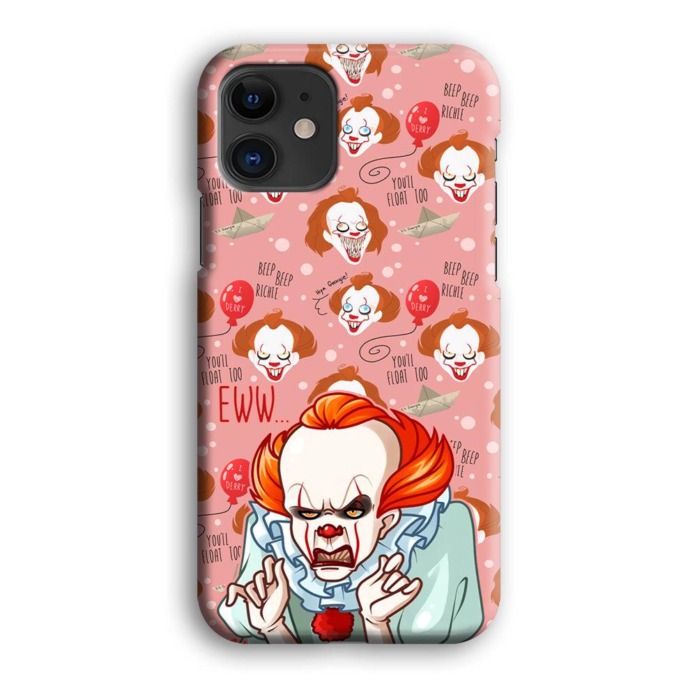 IT Pennywise Eww Pink Patern iPhone 12 Case-Oxvistore